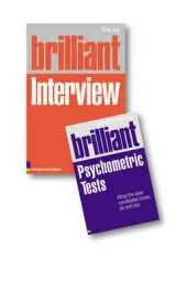 Value Pack: Brilliant Interview/Brilliant Psychology Tests pk