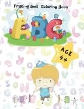 ABC coloring book with tracing for kids!: First writing experience with fun