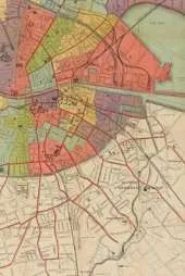 Dublin, Ireland Vintage Map Field Journal Notebook, 50 pages/25 sheets, 4x6