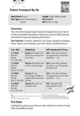 BC NF Grey A/3A Future Transport By Air Guided Reading Cards