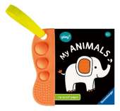 Ravensburger Play+ Infant & Toddler - Flip & Pop - My Animals: teething book