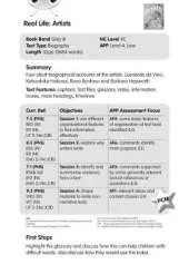 BC NF Grey B/3B Artists Guided Reading Card