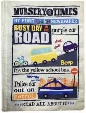 Busy Day on the Road: My First Crinkly Newspaper