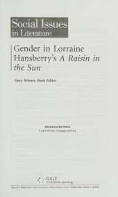 Gender in Lorraine Hansberry's A Raisin in the Sun