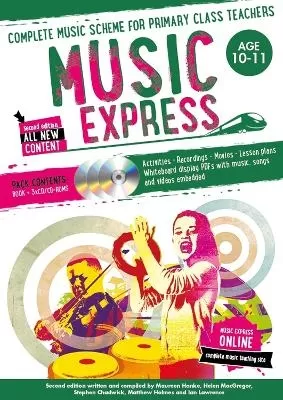 Music Express: Age 10-11 (Book + 3CDs + DVD-ROM): Complete Music Scheme for Primary Class Teachers