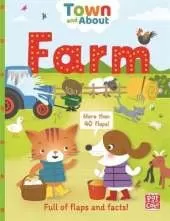 Town and About: Farm: A board book filled with flaps and facts