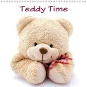 Teddy Time 2018: Photographs of a Teddy Bear Family on White Studio Background Showing Their Daily Life.