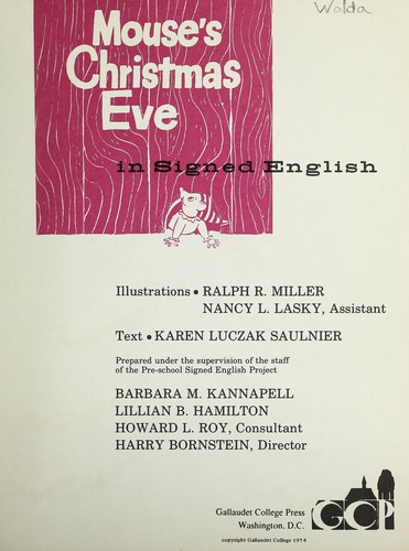 Mouse's Christmas Eve