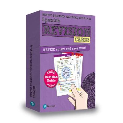 Pearson REVISE Edexcel GCSE Spanish Revision Cards (with free online Revision Guide) - 2023 and 2024 exams