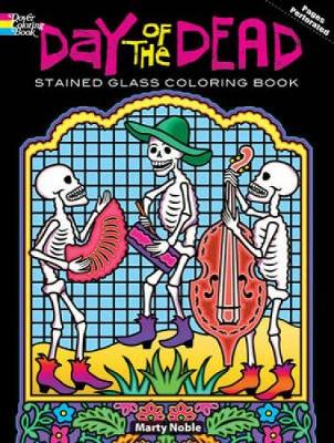 Day of the Dead Stained Glass Coloring Book
