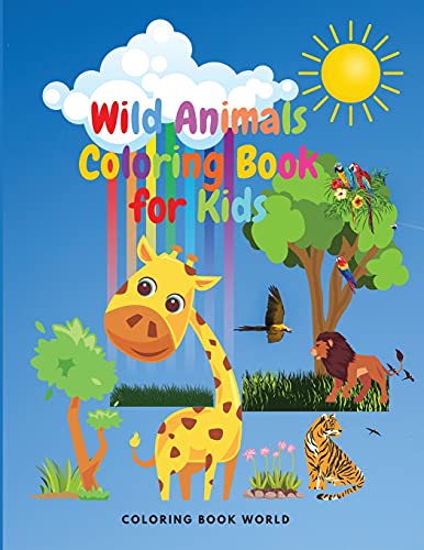 Wild Animals Coloring Book for Kids