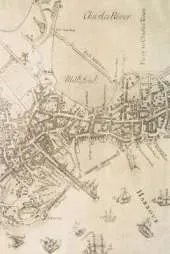 Boston Vintage Map Field Journal Notebook, 50 pages/25 sheets, 4x6