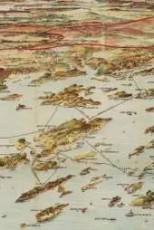 Casco Bay / Portland / Maine Vintage Map Field Journal Notebook, 50 pages/25 sheets, 4x6