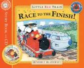 Little Red Trains Race to the Finish: Book and CD