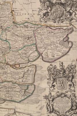 Essex, England Vintage Map Field Journal Notebook, 50 pages/25 sheets, 4x6
