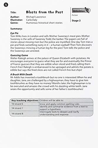 Literacy World Satellites Fiction Stg 2 Guided Reading Cards Blasts Past Frwk Sing