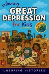 Unboring Great Depression for Kids: Funny, Interesting, Concise Guide to Great Depression, Hard Times, and Wild True Stories You Won't Believe Are Real