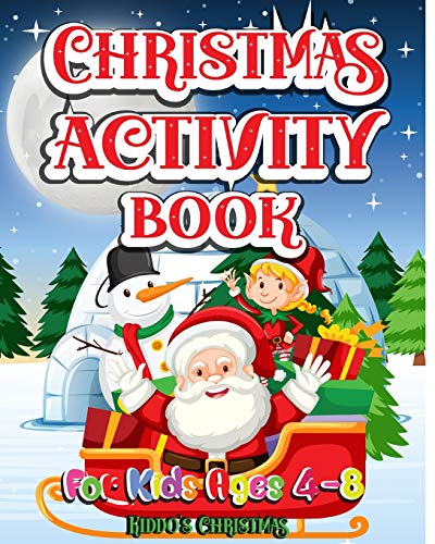 Christmas Activity Book For Kids ages 4-8