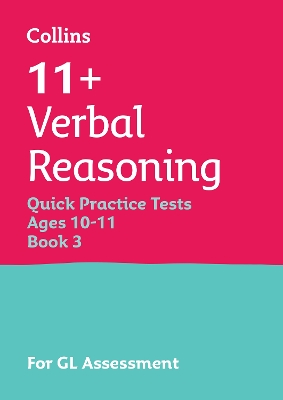 11+ Verbal Reasoning Quick Practice Tests Age 10-11 (Year 6) Set C: For the 2026 Gl Assessment Tests