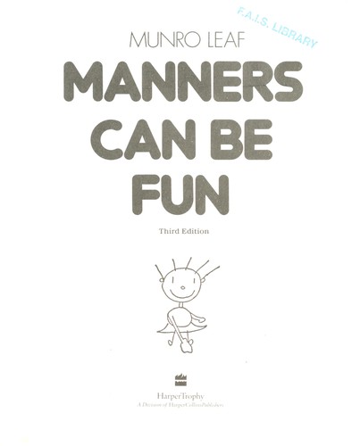 Manners Can be Fun