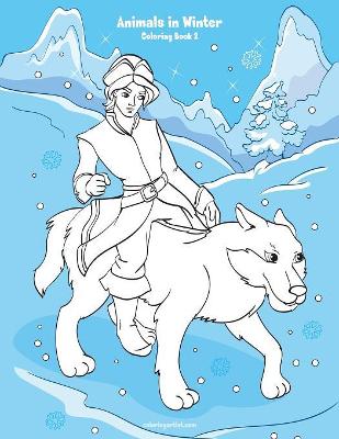 Animals in Winter Coloring Book 2