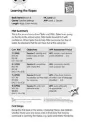 BC Brown B/3B Learning the Ropes Guided Reading Card