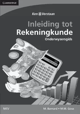 Introduction to Accounting for the Senior Phase Teacher's Guide (Afrikaans Translation)