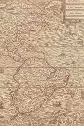 South America and North America (16th Century Map) 4x6" Field Journal / Field Notebook / Field Book / Memo Book / Pocket Notebook (50 pages/25 sheets)