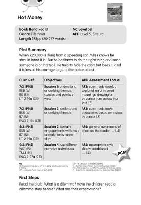 BC Red (KS2) B/5C Hot Money Guided Reading Cards