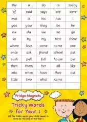 Fridge Magnets Tricky Words for Year 1