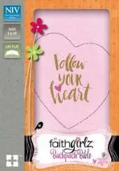 NIV Faithgirlz Backpack Bible, Compact, Imitation Leather, Pink