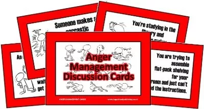 Anger Management Discussion Cards Secondary: Help young people talk about anger-inducing situations and how they would cope