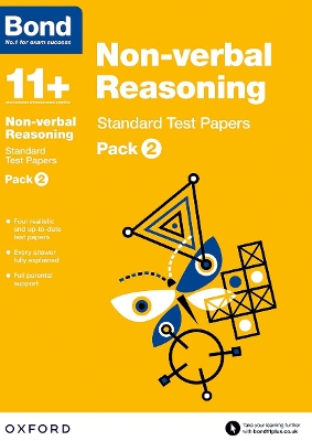 Bond 11+: Non-verbal Reasoning: Standard Test Papers: Ready for the 2024 exam: Pack 2