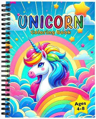 Unicorn Coloring Book for Kids Ages 4-8