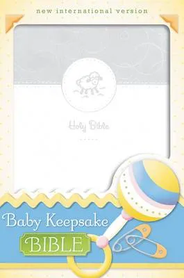 NIV, Baby Keepsake Bible, Imitation Leather, White