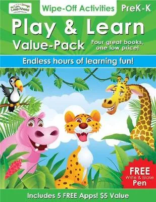 Play & Learn - Value Pack: 4 Wipe-Off Activities Books