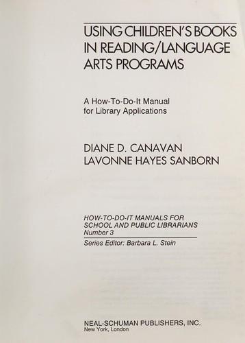 Developing Reading Skills Through Literature: A How-to-do-it Manual for School Librarians