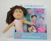 Dancer Girl M. C.'s Story: One Step at a Time: Read & Play Doll and Book Set