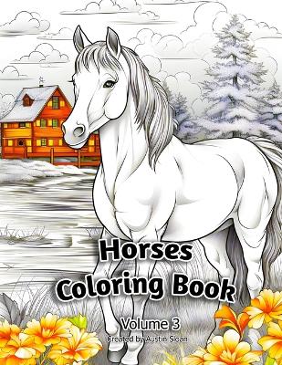 Horses Coloring Book: Volume 3