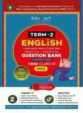 Educart Term 2 English Language and Literature Cbse Class 10 Objective & Subjective Question Bank 2022: Exclusively on New Competency Based Education Pattern