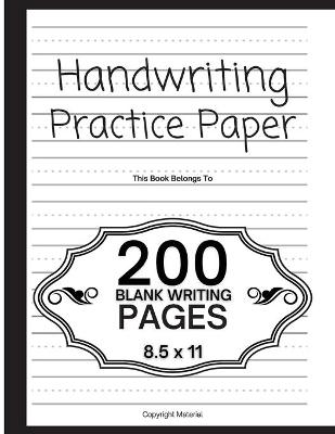 Handwriting Practice Paper for Kids