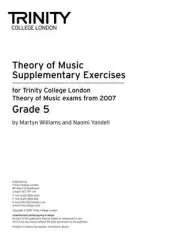 Theory Supplementary Exercises Grade 5
