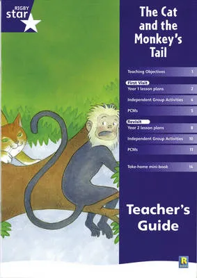 Rigby Star Shared Year 1 Fiction: The Cat and the Monkey's Tail Teachers Guide