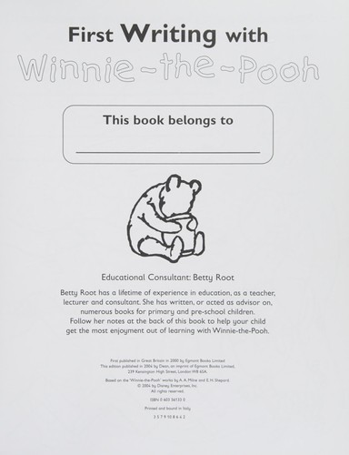 First Writing: Workbook
