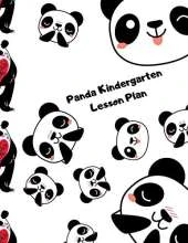 Panda Kindergarten Lesson Plan: A cute panda lesson planner \organizer for kids