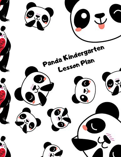 Panda Kindergarten Lesson Plan: A cute panda lesson planner \organizer for kids