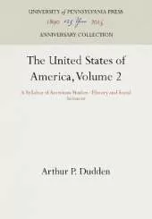 The United States of America, Volume 2: A Syllabus of American Studies--History and Social Sciences