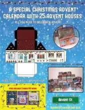 Christmas Advent Calendars (A special Christmas advent calendar with 25 advent houses - All you need to celebrate advent): An alternative special Christmas advent calendar: Celebrate the days of advent using 25 fillable DIY decorated paper houses