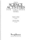 Science Activities for Elementary School Children