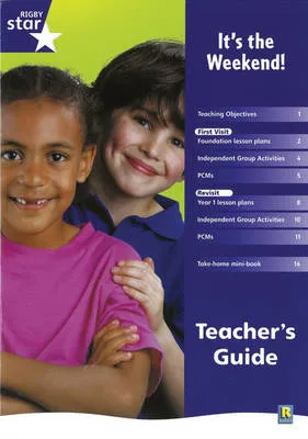 Rigby Star SharedReception Non-Fiction: It's the Weekend Teachers Guide